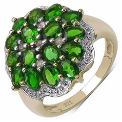 Sterling Silver Chrome-Diopside Ring