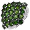 Image 1 : Starling Silver Chrome-Diopside Ring