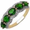 Image 1 : Sterling Silver Chrome-Diopside Ring