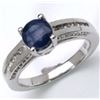 Image 1 : Sterling Silver Sapphire Ring