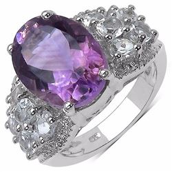 Sterling Silver Brazil Amethyst Ring