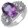 Image 1 : Sterling Silver Brazil Amethyst Ring
