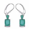 Image 1 : Sterling Silver Sakota Emerald Earrings