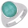Image 1 : Sterling Silver Sakota Emerald Ring
