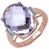 Image 1 : Sterling Silver Pink Amethyst Ring