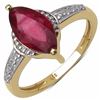 Image 1 : Sterling Silver Ruby Ring