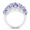 Image 2 : Sterling Silver Tanzanite Ring