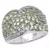 Image 1 : Sterling Silver Green Sapphire Ring