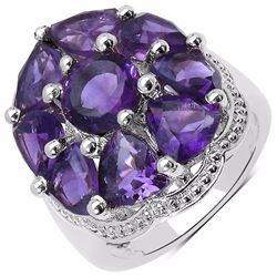 Sterling Silver African Amethyst Ring
