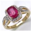 Image 1 : Sterling Silver Ruby Ring