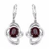 Image 1 : Sterling Silver Ruby Earrings