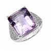 Image 1 : Sterling Silver Pink Amethyst Ring