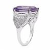 Image 3 : Sterling Silver Pink Amethyst Ring
