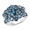Image 1 : Sterling Silver London Blue Topaz Ring