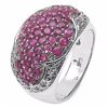 Image 2 : Sterling Silver Thai Ruby Ring
