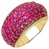 Image 1 : Sterling Silver Thai Ruby Dome Ring