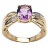 Image 1 : Sterling Silver Brazil Amethyst and Diamond Ring