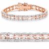 Image 1 : Sterling Silver Morganite Tennis Bracelet