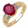 Image 1 : Sterling Silver Ruby Ring