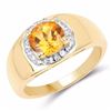 Image 1 : Sterling Silver Madeira Citrine Ring