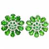 Image 1 : NATURAL GREEN CHROME DIOPSIDE Earrings