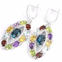 Natural Multi Gemstone EarRing