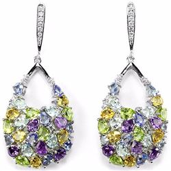 TOPAZ TANZANITE PERIDOT AMETHYST CITRINE Earrings