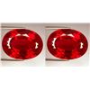 Image 1 : Natural Pigeon Blood/Vivid Red Burma Ruby Pair 0.74 Cts