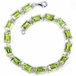 Natural Peridot 65 Carats Bracelet