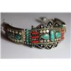 Image 1 : Tibet Hand Made Turquoise & Coral Bracelet