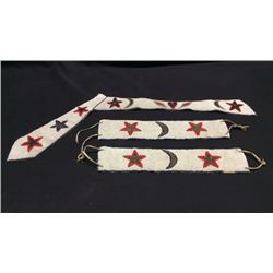 Sioux Beaded Ghost Dance Arm Bands And Neck Tie