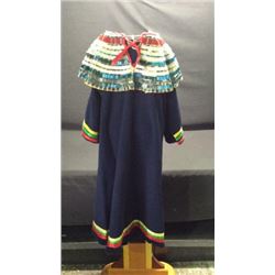 Nez Perce Ribbon Dance Dress With Bugle Beads