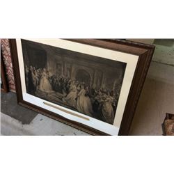 Lady Washington's Reception Steel Engraving
