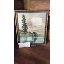 Elmer Bergquist At Jack Creek Absaroka Mountains