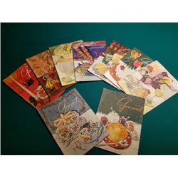 Collection Of 1950's-1960's Gourmet Magazines