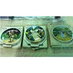 3 Wizard Of Oz Collector Plates