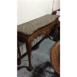 Century Hand Carved Lion Footed Wall Console with