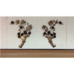 Ardley Hall Pair Decorative Metal Wall Hangings