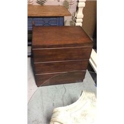 Century 3 Drawer Contemporary  Night Stand