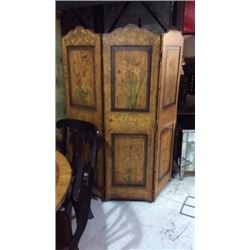 Chelsey House 3 Panel Hand Painted Pine Screen