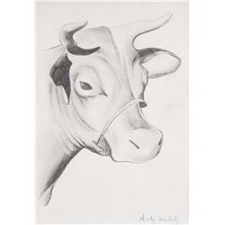 Andy Warhol (American, 1928-1987 Graphite Cow