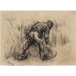 Vincent Van Gogh 1853-1890 Dutch Charcoal Sketch