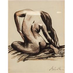 Edward Melcarth American, 1914-1973 Nude