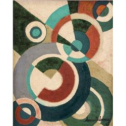 Sonia Delaunay 1885-1979 Ukranian Oil Canvas Abstr