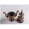 Image 8 : Pair Chinese Archaistic Agate Carved Censer