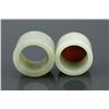 Image 3 : Two Chinese Green Jade Carved  Archers Rings