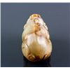 Image 3 : Chinese Green and Brown Jade Carved Dragon Toggle