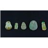 Image 1 : 5 PC Assorted Chinese Jadeite & Hardstone Pendants