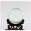 Image 3 : Burma Green Jadeite Carved Bangle