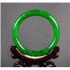 Image 3 : Burma Green Jadeite Carved Bangle